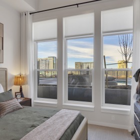 bedroom with natural light.