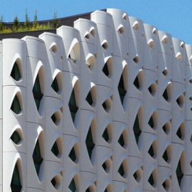 a large white building